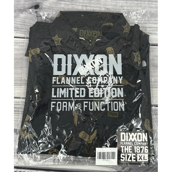 DIXXON FLANNEL CO THE 1876 SHORT SLEEVE BUTTON FRONT PARTY SHIRT Men's Size XL‎ - Picture 6 of 8